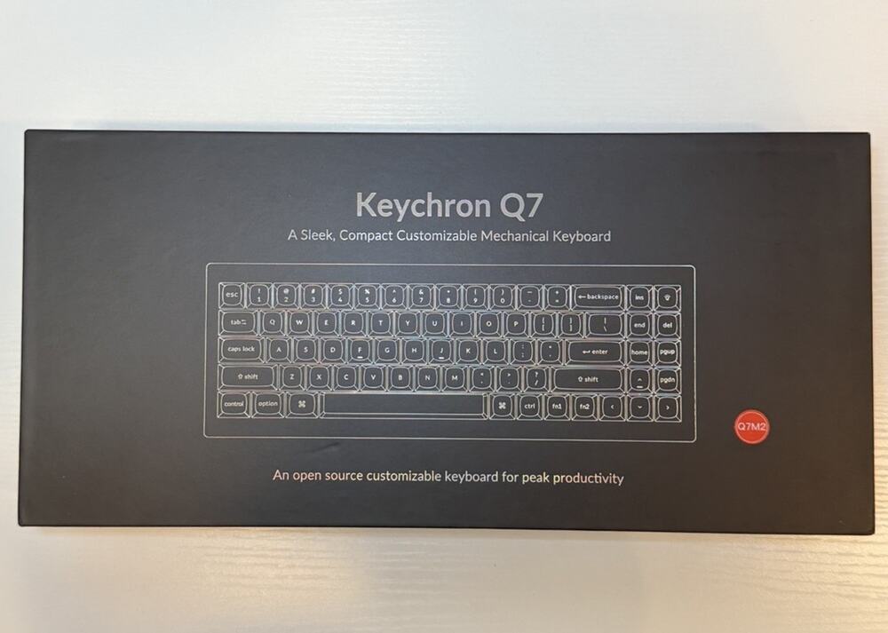 Keychron Q7 QMK Mechanical Keyboard Gateron G Pro Carbon Black